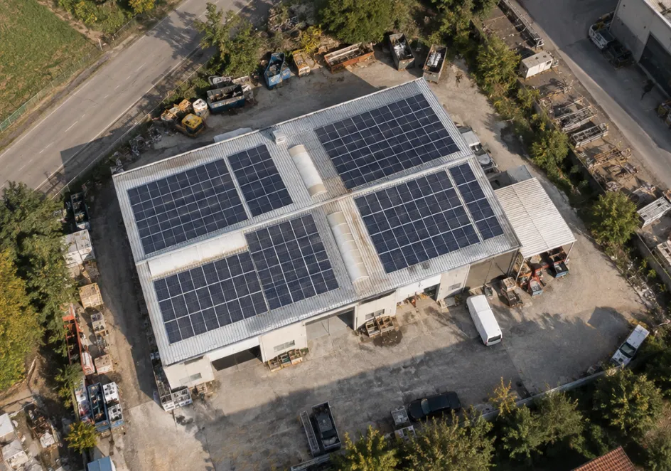 Impianto fotovoltaico da 103 kWp su capannone industriale realizzato da Green Terrae